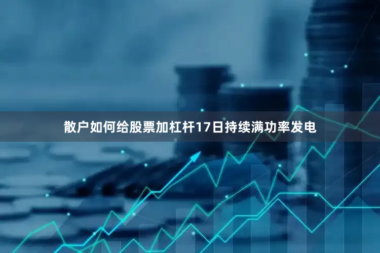 散户如何给股票加杠杆17日持续满功率发电